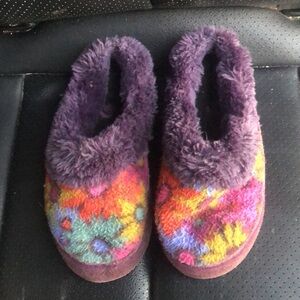 Acorn Hopscotch Mule Retro Daisy Slippers Kids 11/12